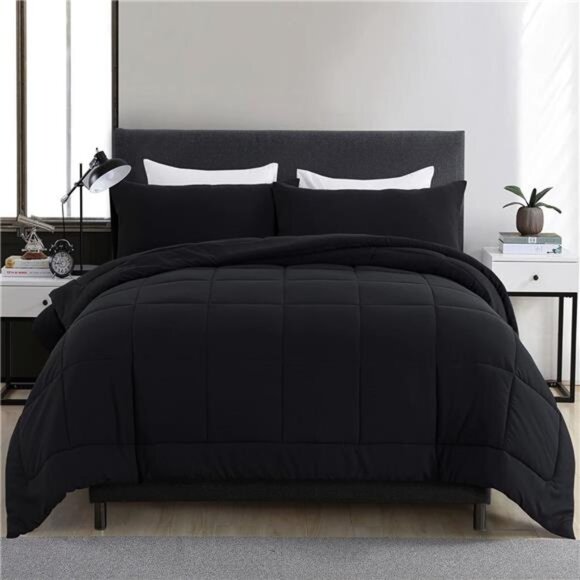 Queen Comforter Set -All Season Queen Bed Set with 2 Pillow Cases-3 Pieces - Picture 1 of 7